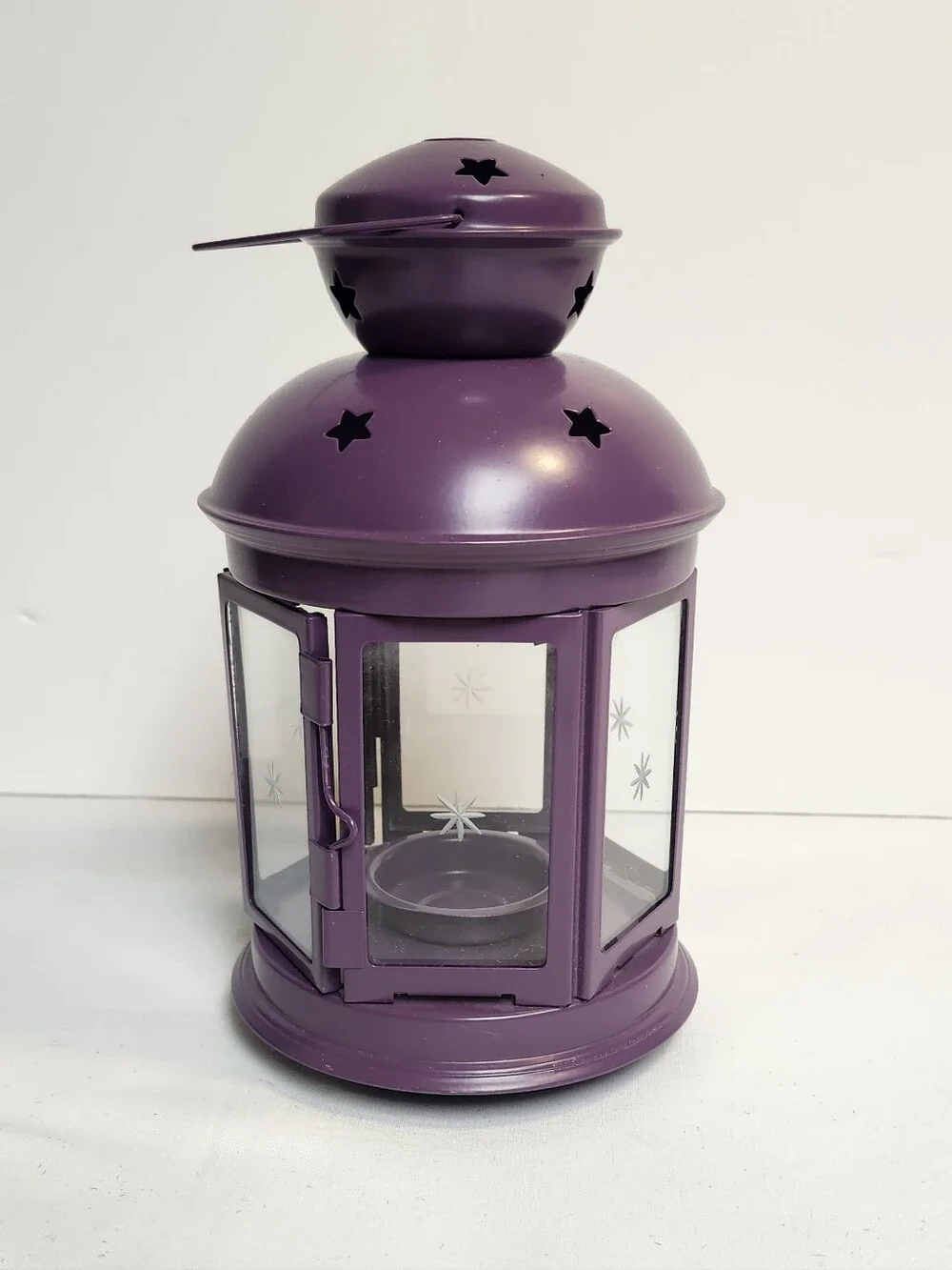 IKEA Purple Star-Cutout Metal Lantern